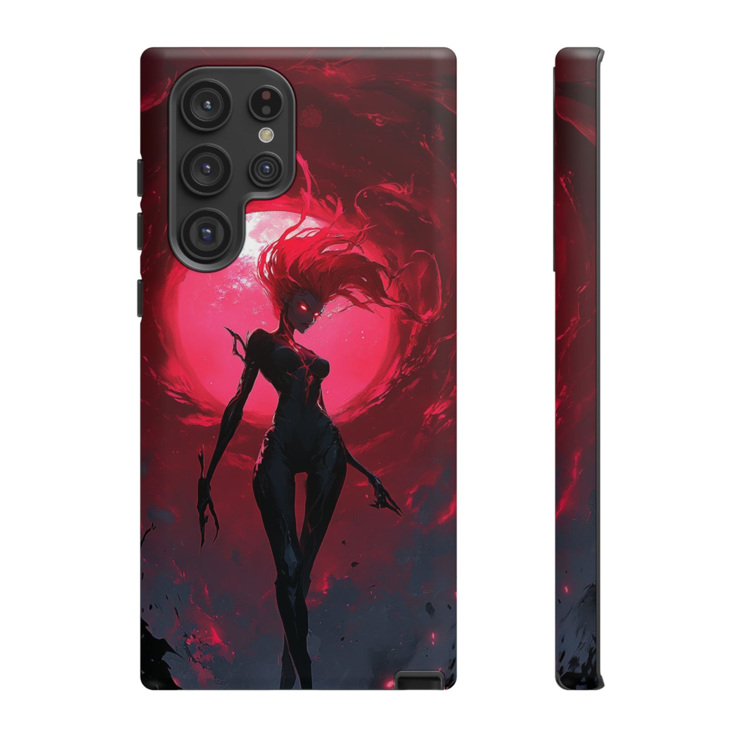 Crimson Eclipse Gothic Gaming Phone Case - iPhone, Google Pixel, Samsung Galaxy