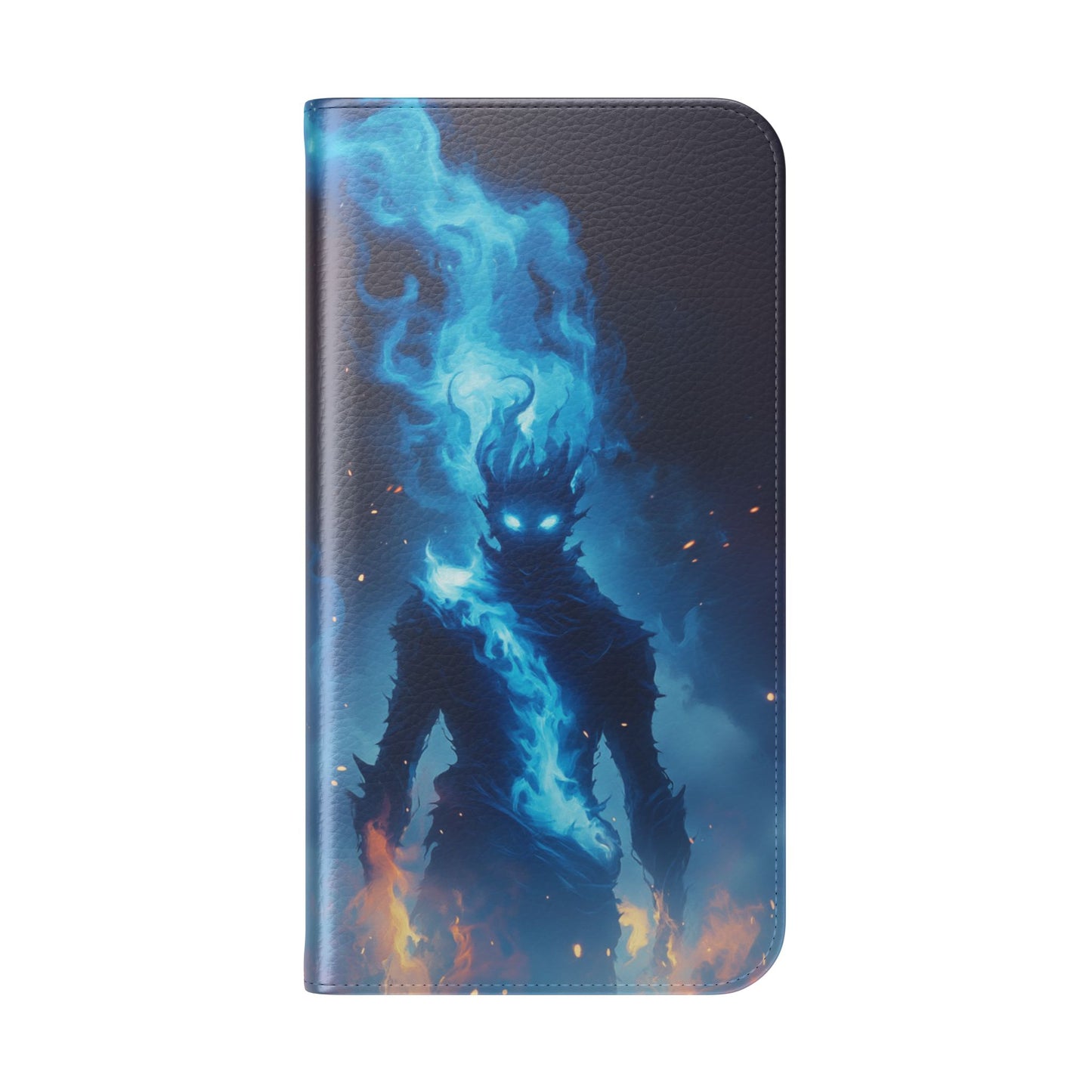 Blue Flame Spirit - Wallet Flip Case