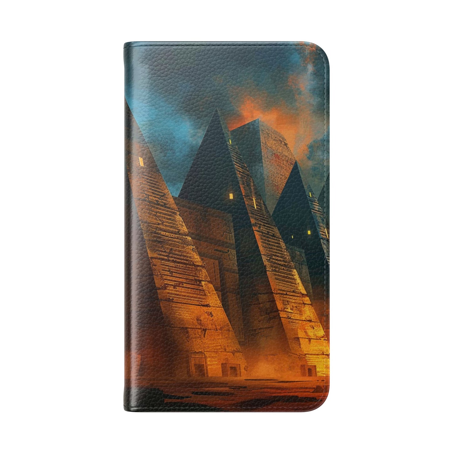 Ancient Egyptian Pyramids Sunset - Wallet Flip Case