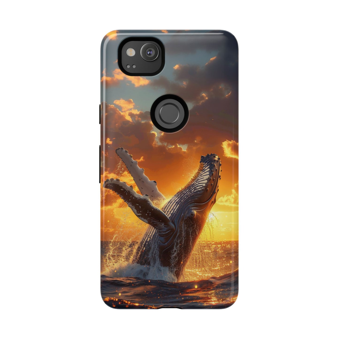 Sunset Breach Whale – Tough Google Pixel Case