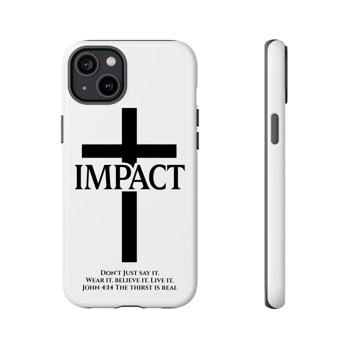 Impact White - Tough iPhone Case