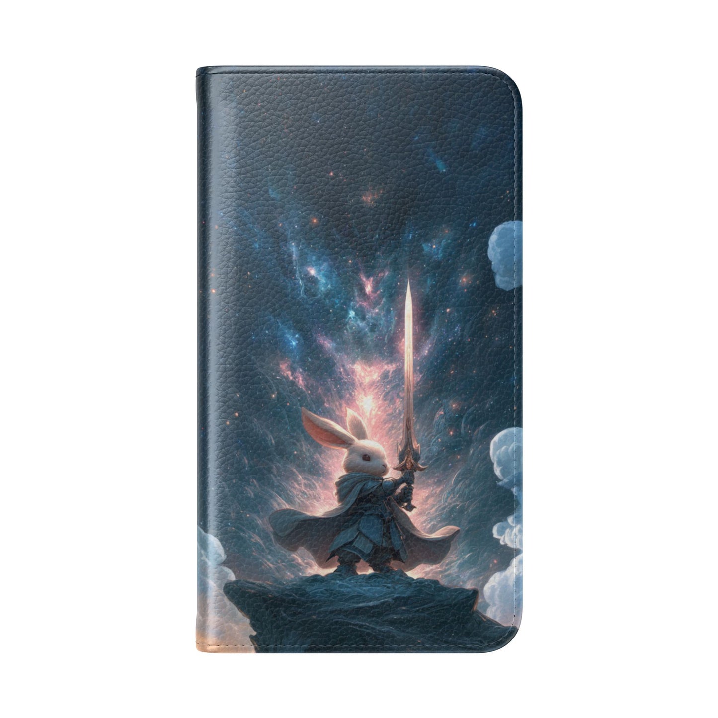 Cosmic Warrior Rabbit - Wallet Flip Case