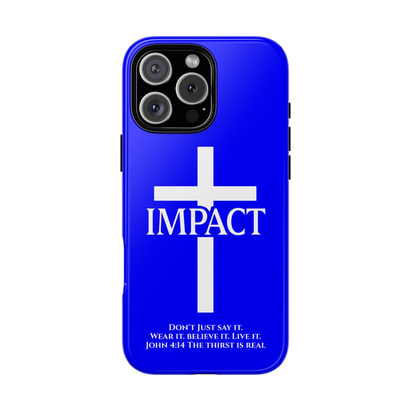 Impact Blue - Tough iPhone Case