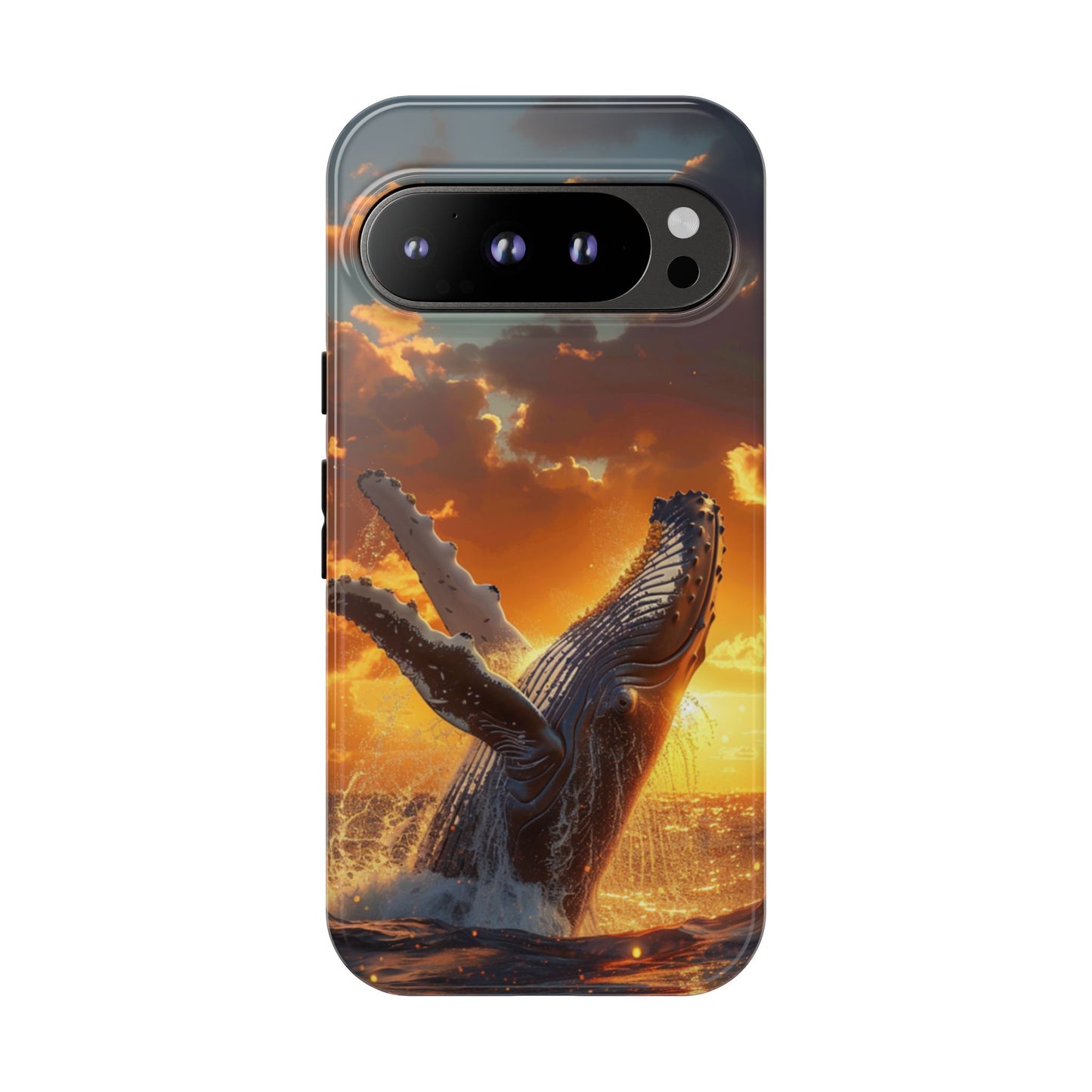 Sunset Breach Whale – Tough Google Pixel Case