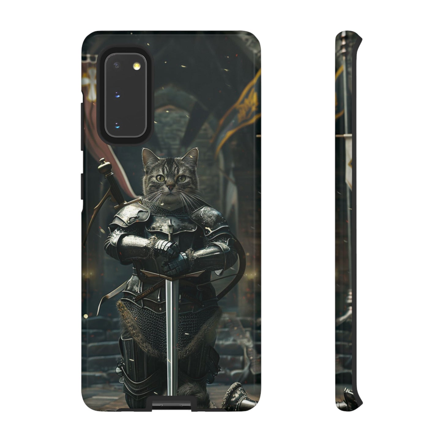 Knight Cat in Armor - iPhone, Google Pixel, Samsung Galaxy