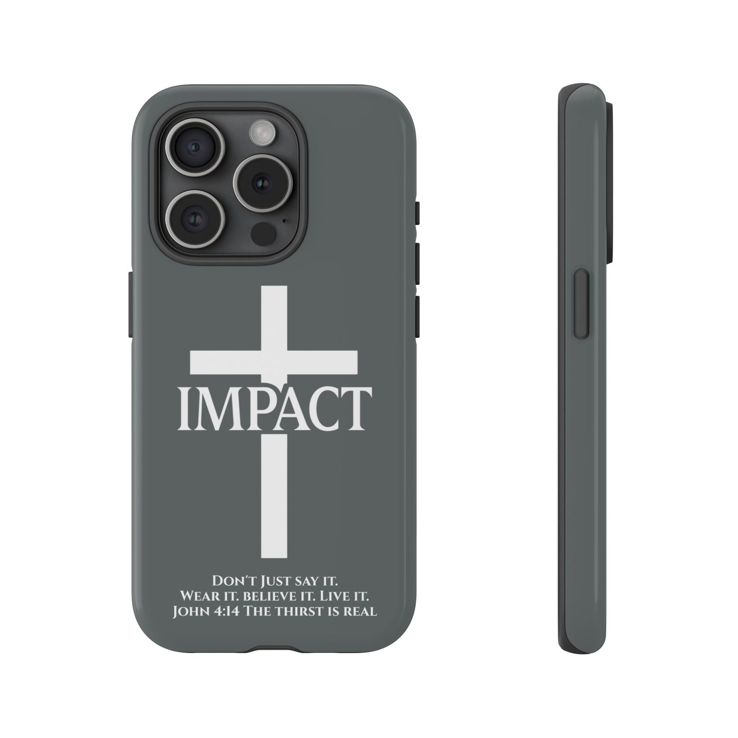 Impact Gray- Tough iPhone Case