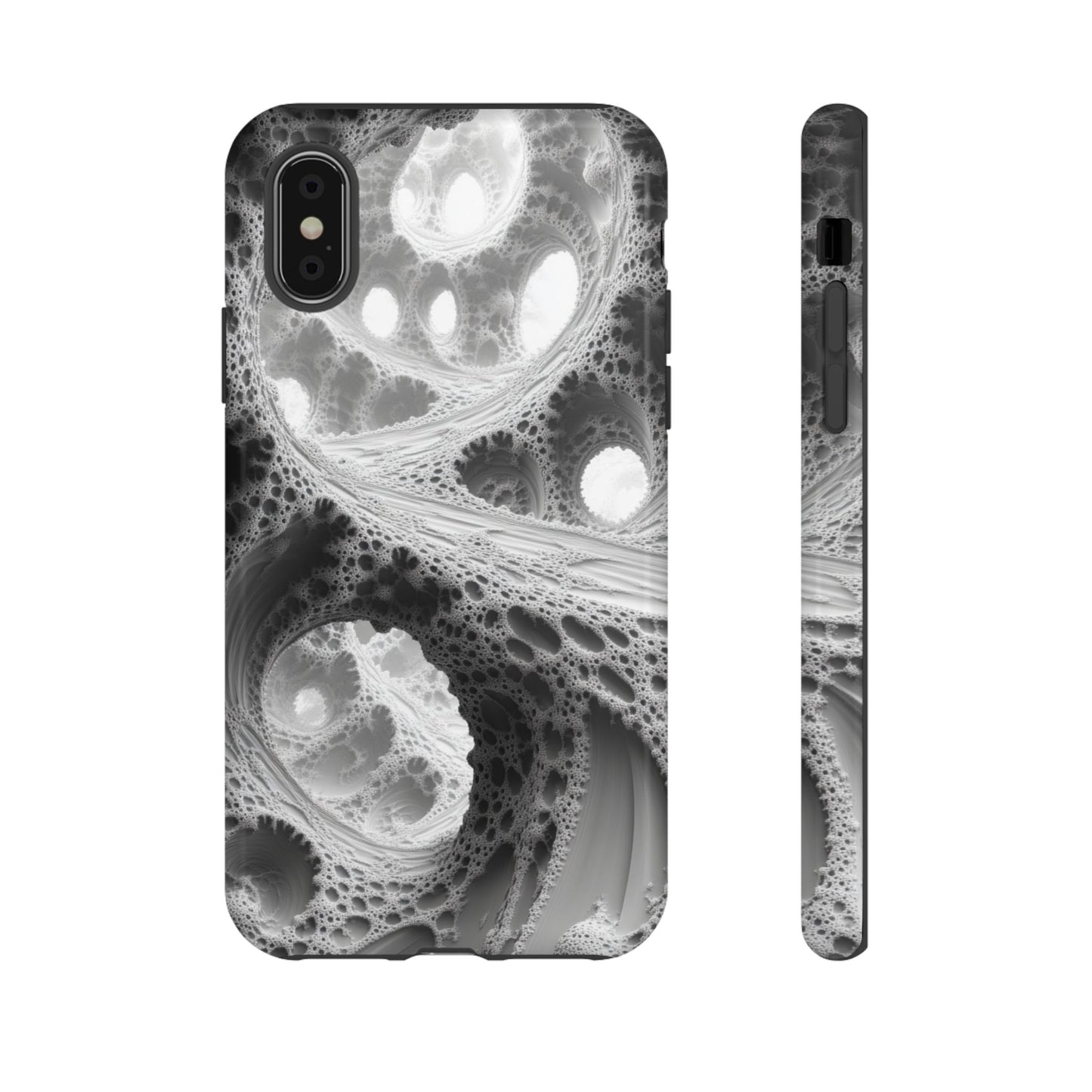 Monochrome Fractal – Tough iPhone Case
