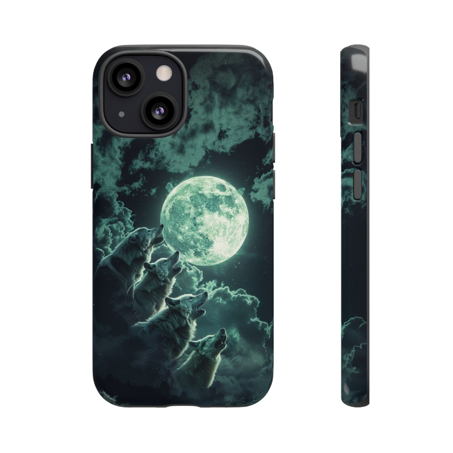 Moonlit Wolf Chorus - Tough iPhone Case