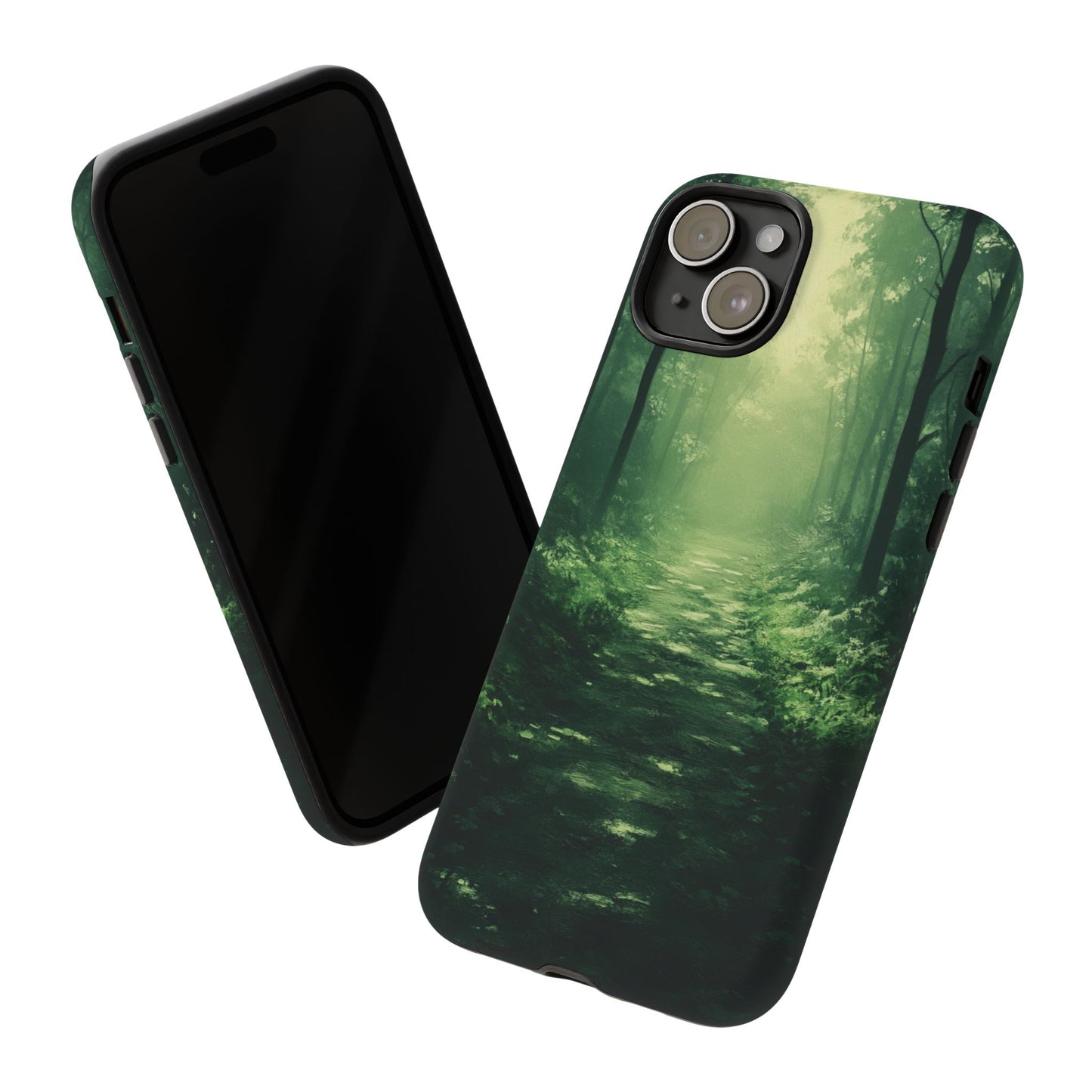 Emerald Mist Forest Path - Tough iPhone Case