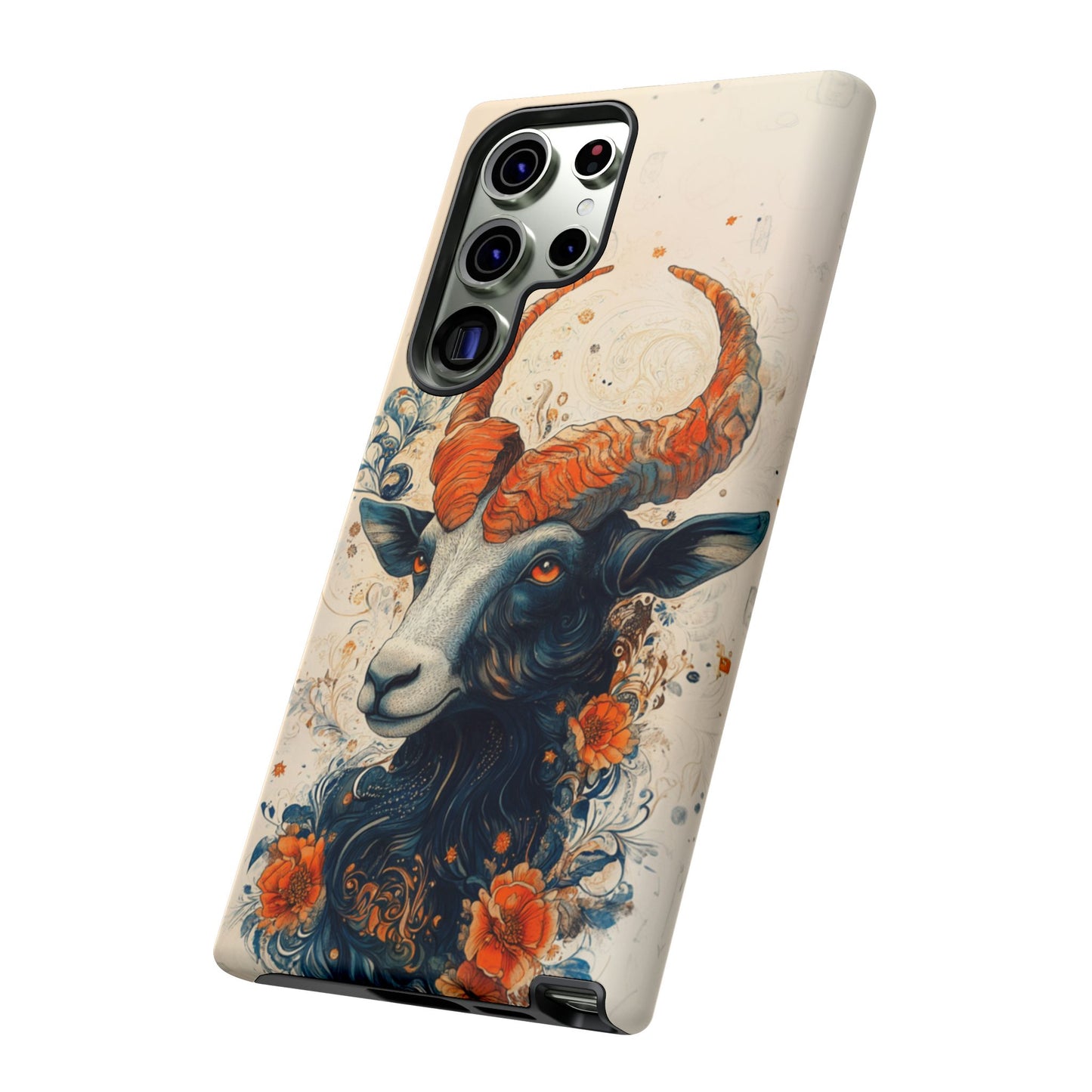 Capricorn Zodiac Artistic Floral Phone Case – iPhone, Google Pixel, Samsung Galaxy