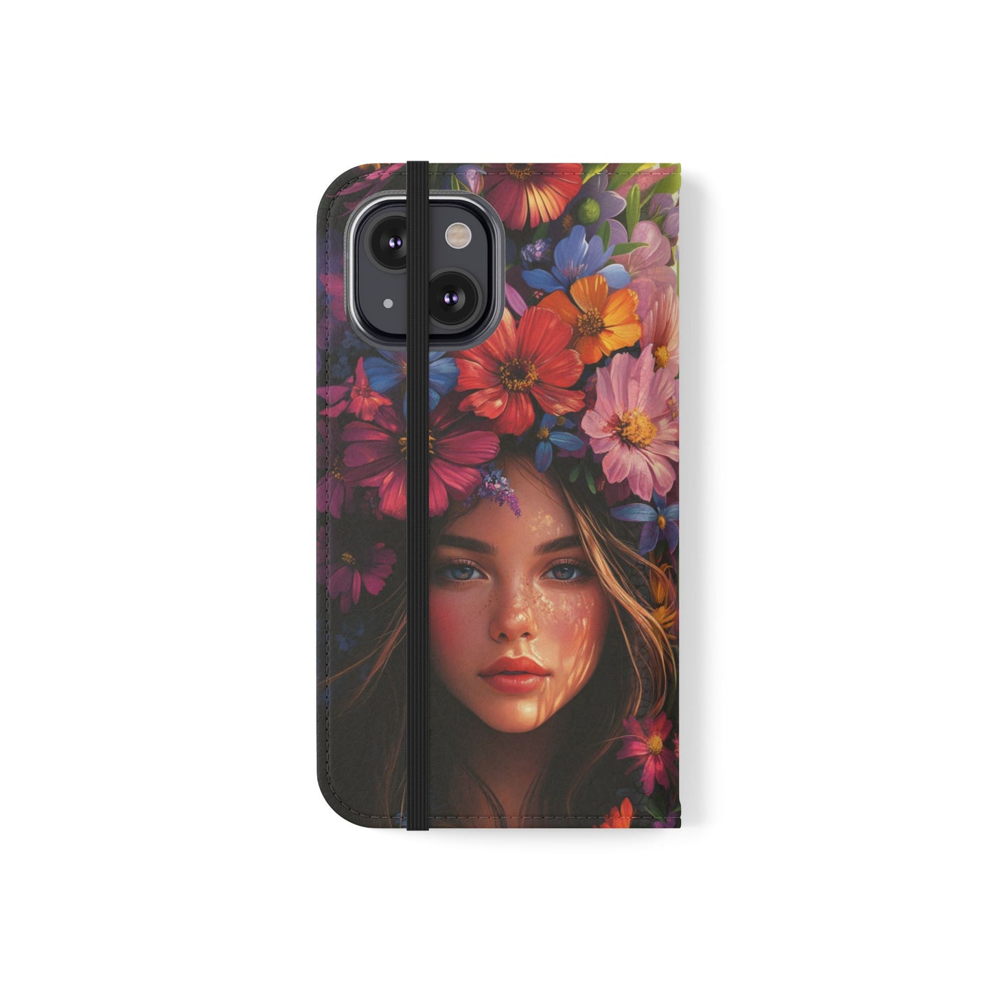 Floral Crown Muse - Wallet Flip Case