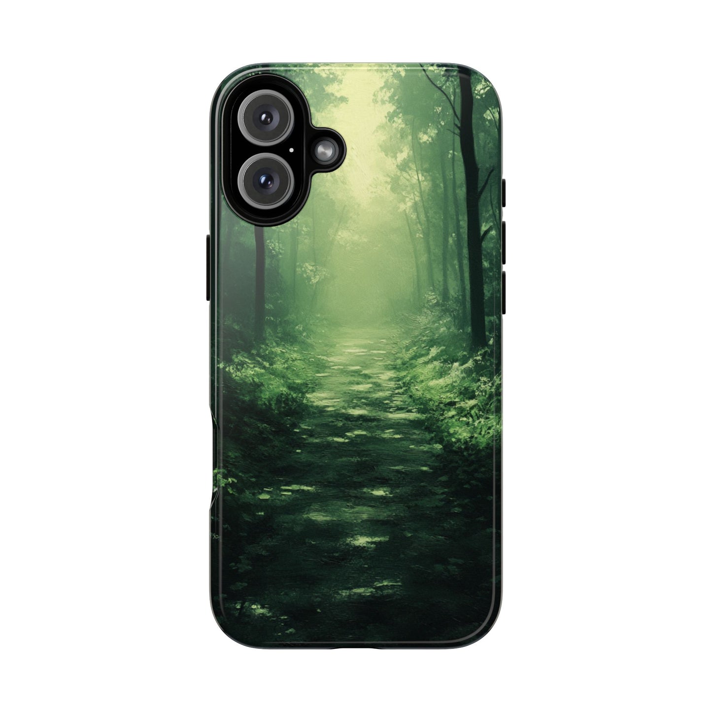 Emerald Mist Forest Path - Tough iPhone Case
