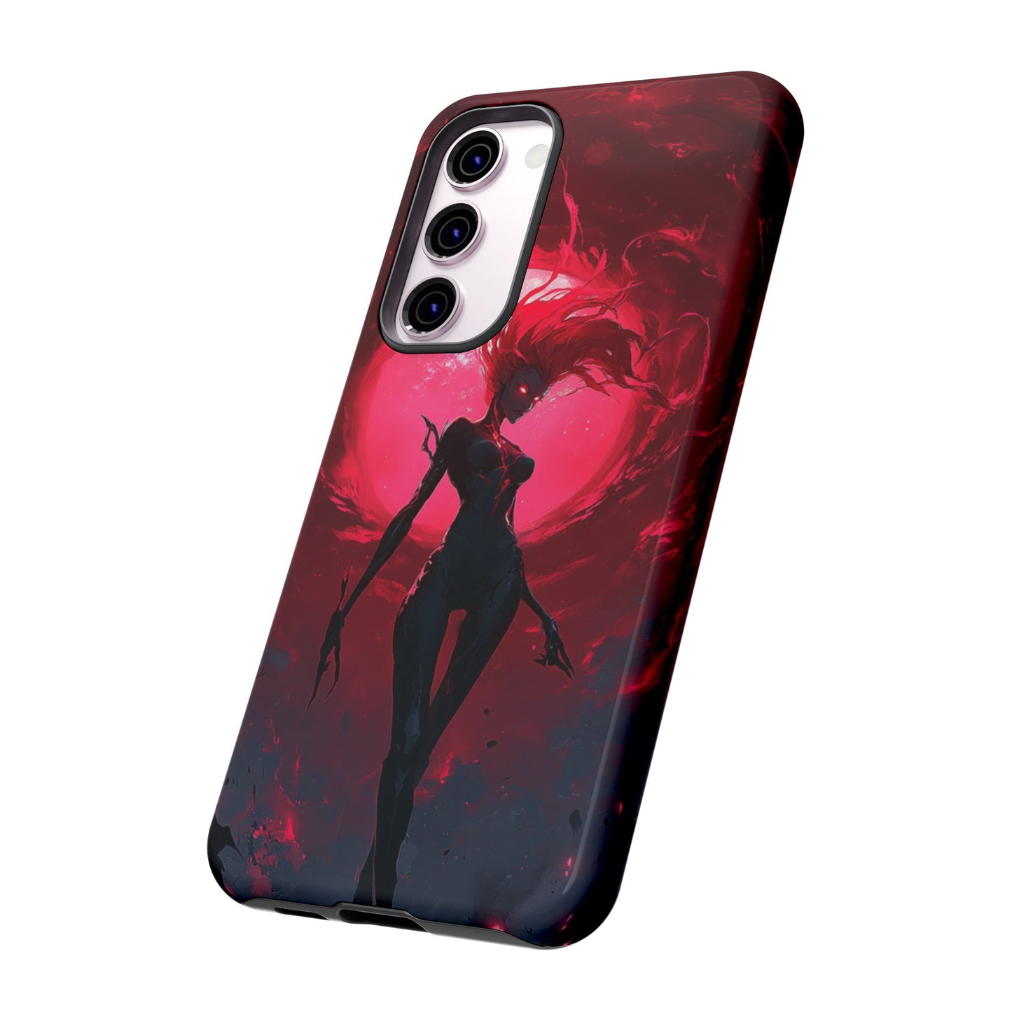 Crimson Eclipse Gothic Gaming Phone Case - iPhone, Google Pixel, Samsung Galaxy