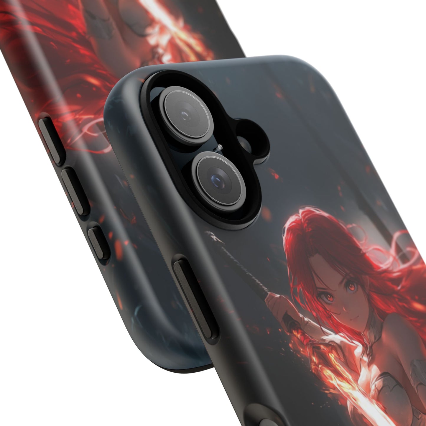 Crimson Ember Warrior – Tough iPhone Case