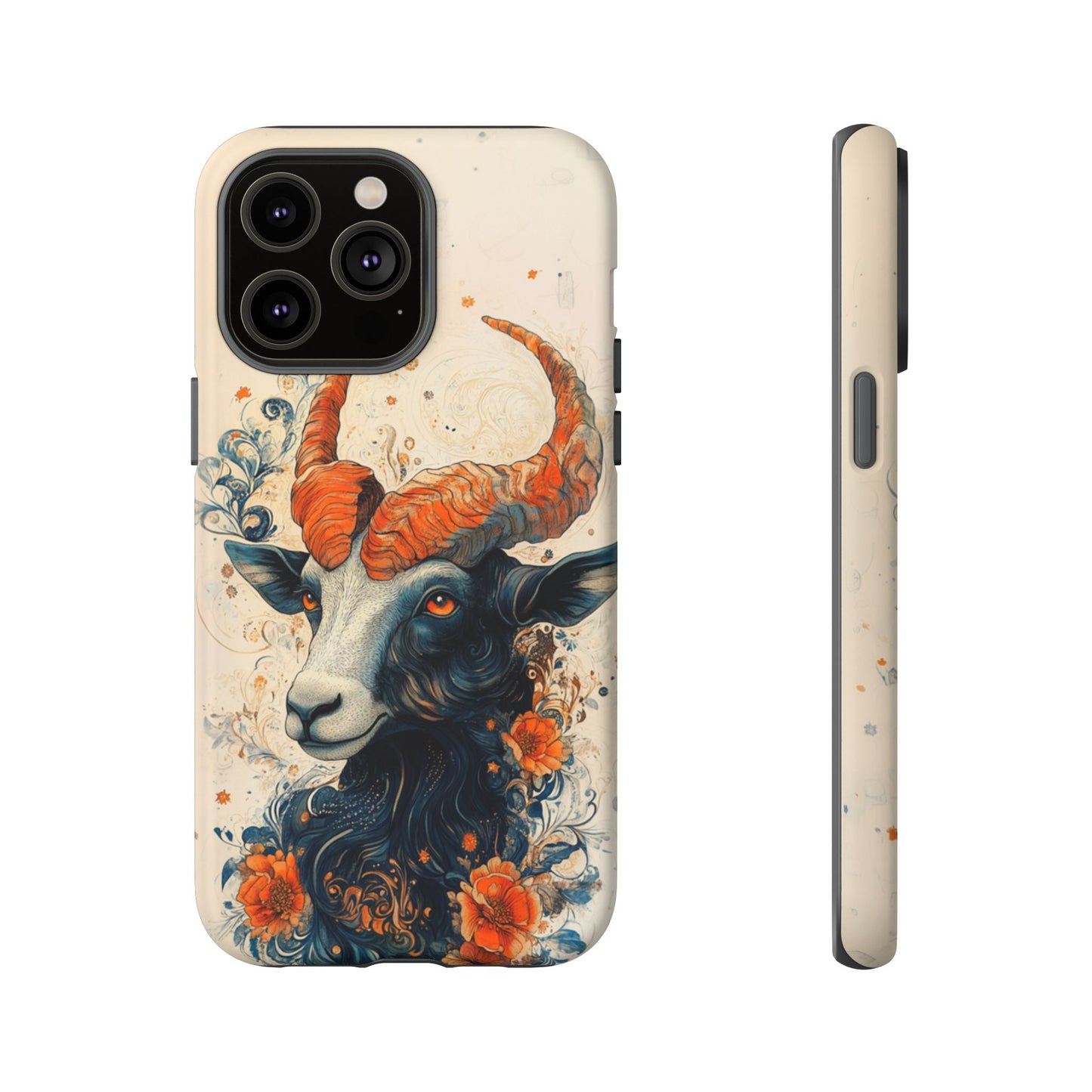 Capricorn Zodiac Artistic Floral Phone Case – iPhone, Google Pixel, Samsung Galaxy