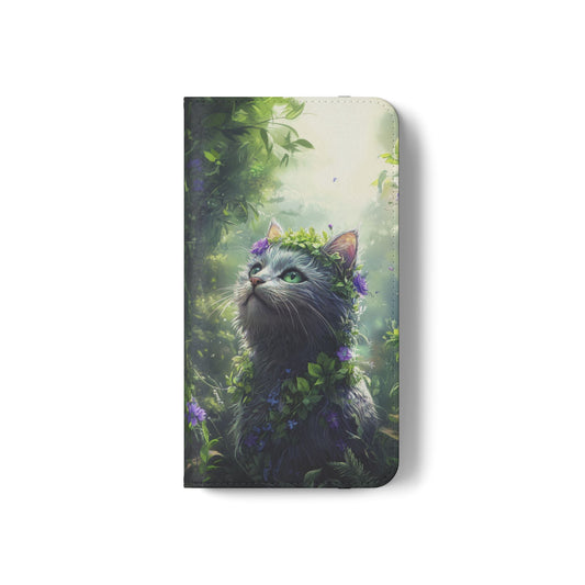 Forest Spirit Cat - Wallet Flip Case
