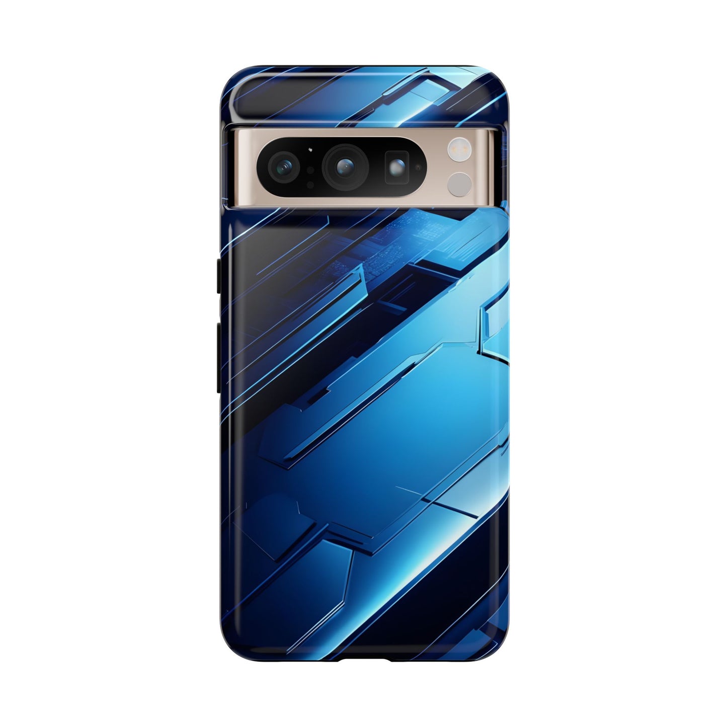 Blue Tech Matrix - Tough Google Pixel Case