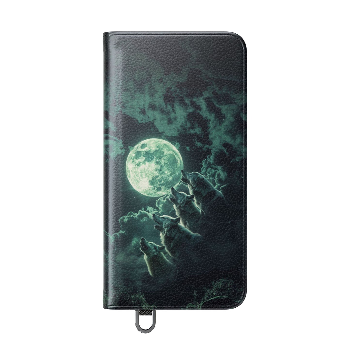 Moonlit Wolf Chorus - Wallet Flip Case
