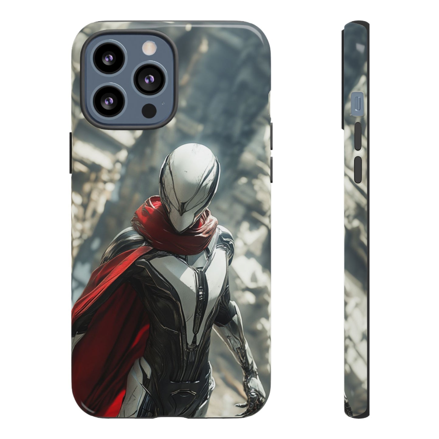 Crimson Sentinel Phone Case – iPhone, Google Pixel, Samsung Galaxy