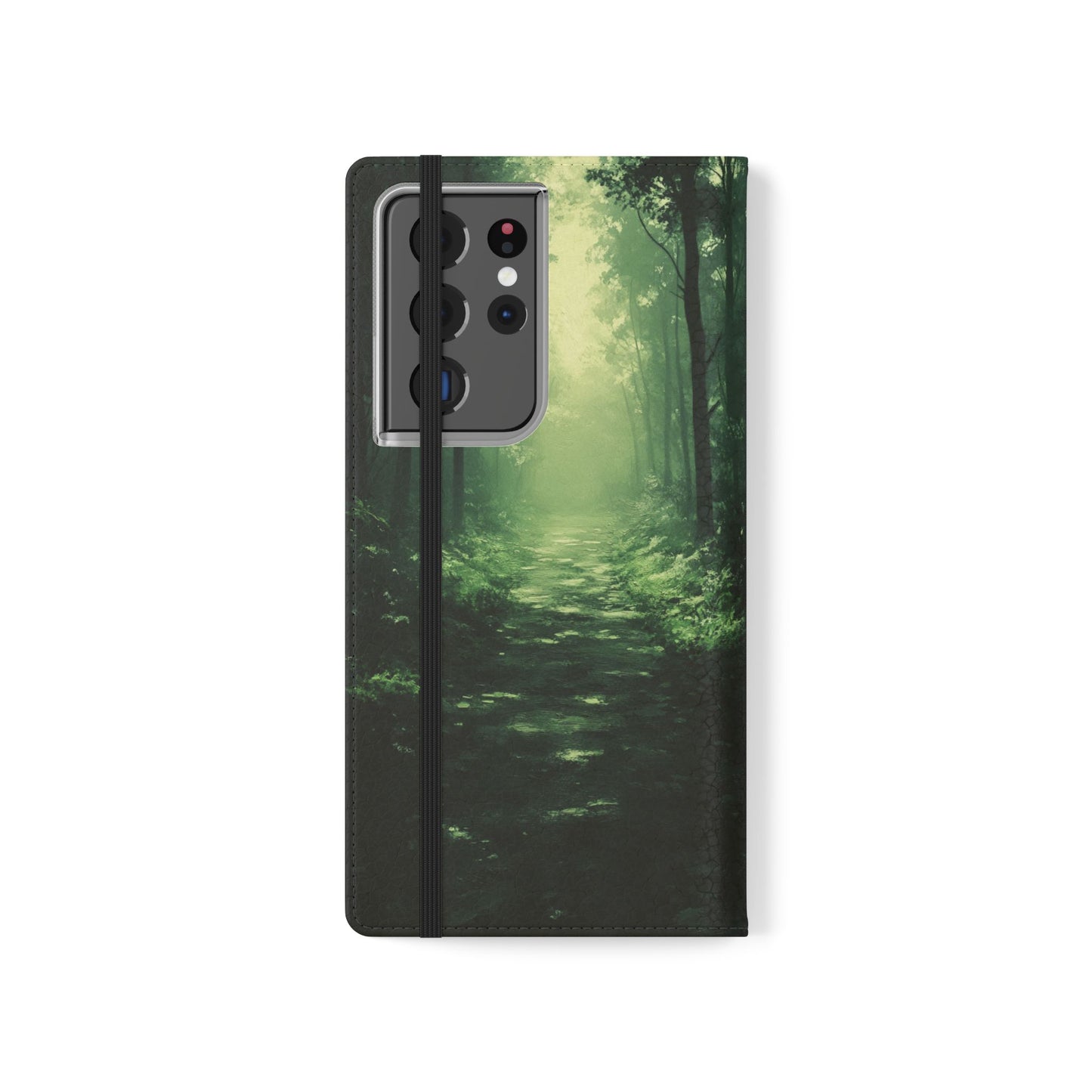 Emerald Mist Forest Path - Wallet Flip Case