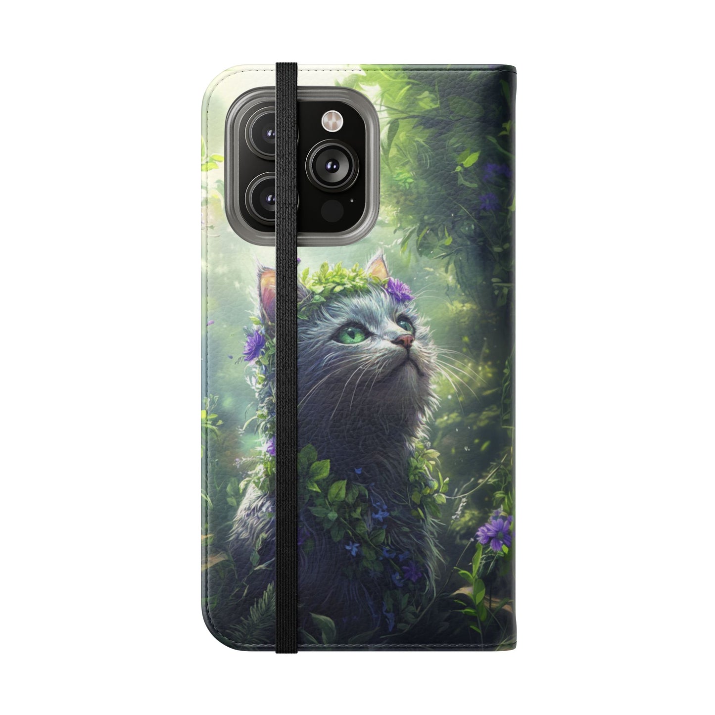 Forest Spirit Cat - Wallet Flip Case