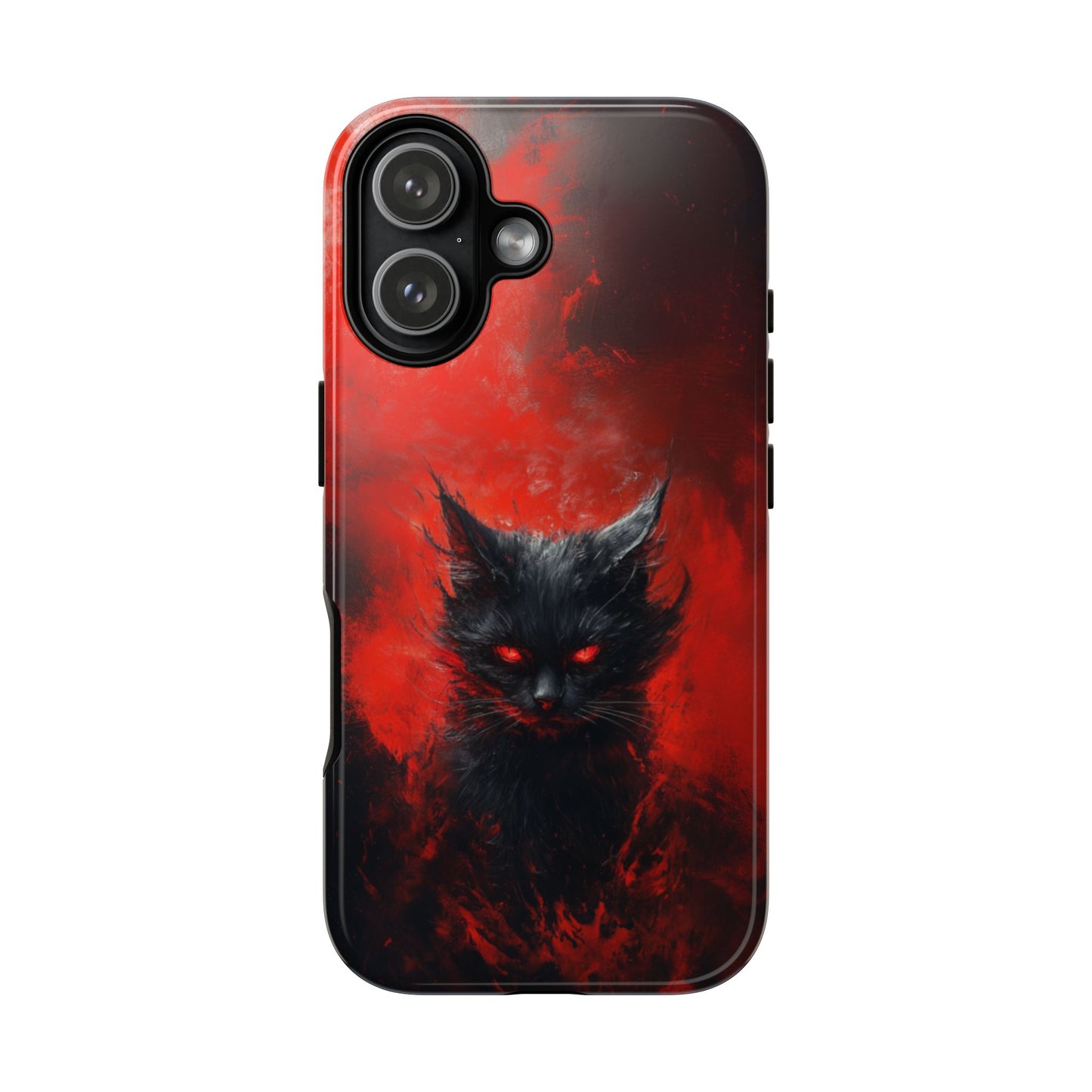 Fire Demon Black Cat - Tough iPhone Case
