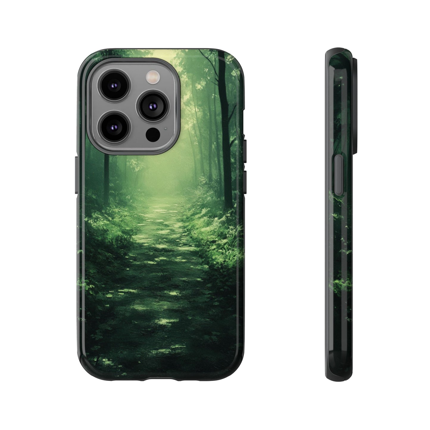Emerald Mist Forest Path - Tough iPhone Case