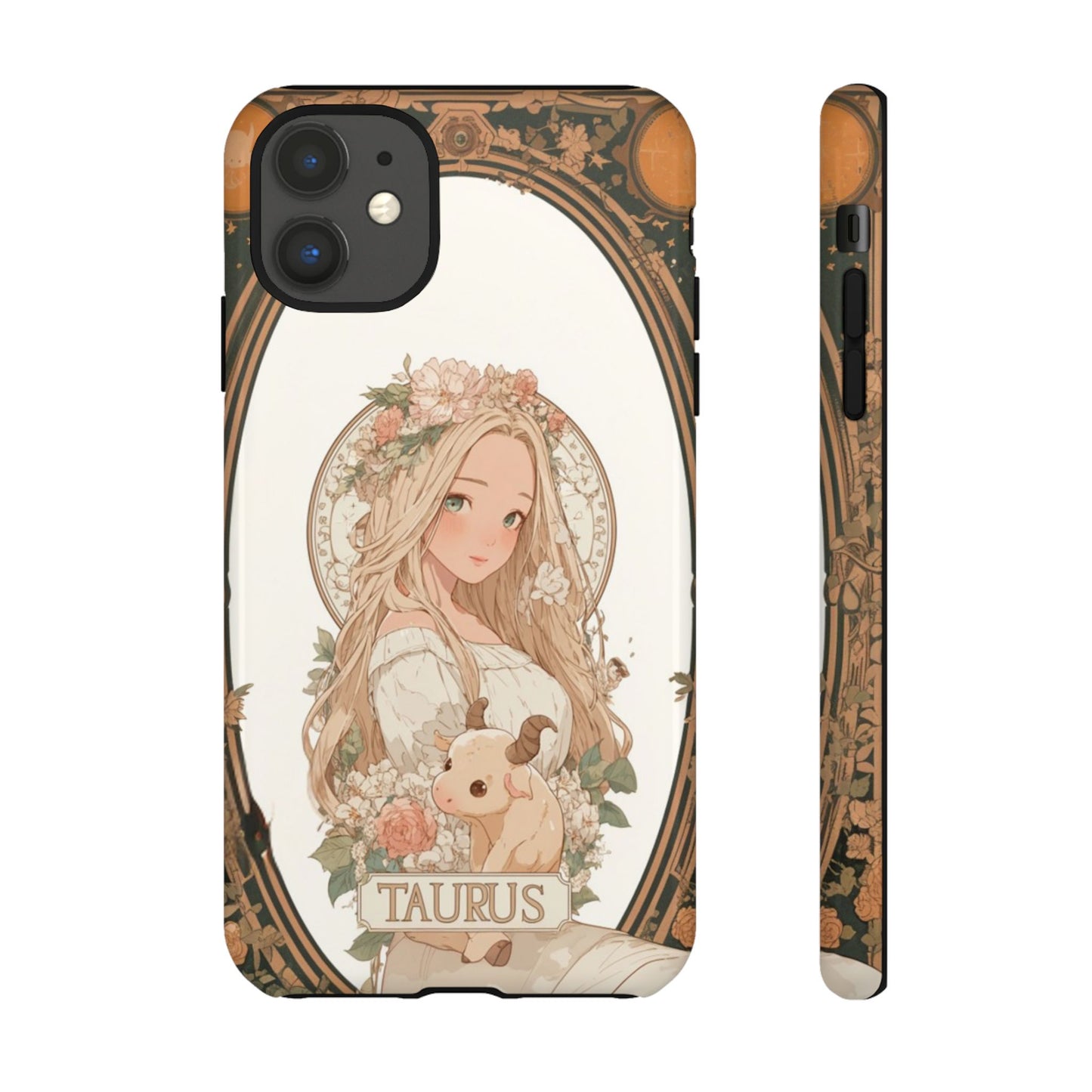 Taurus Floral Maiden - Tough iPhone Case