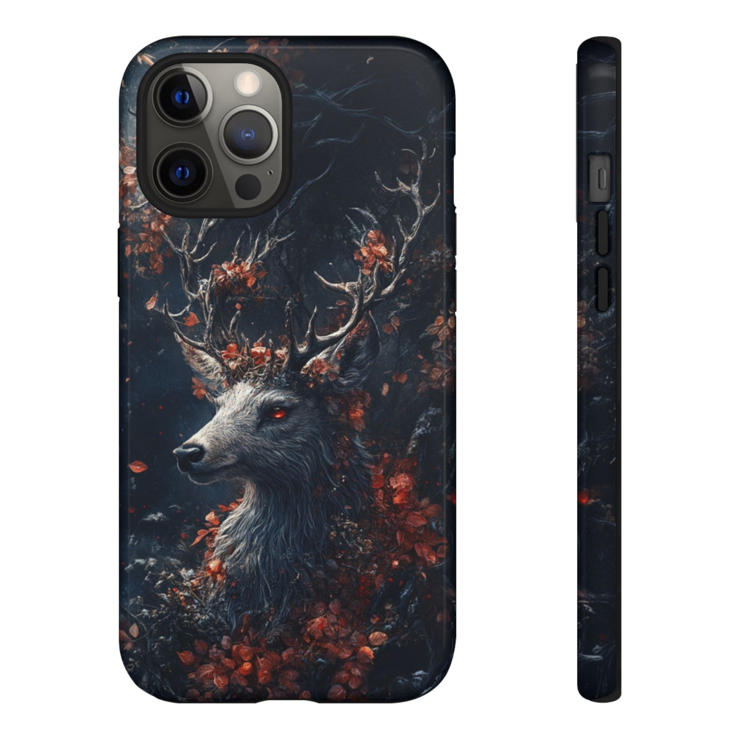 Crimson Stag Blossom – Tough iPhone Case
