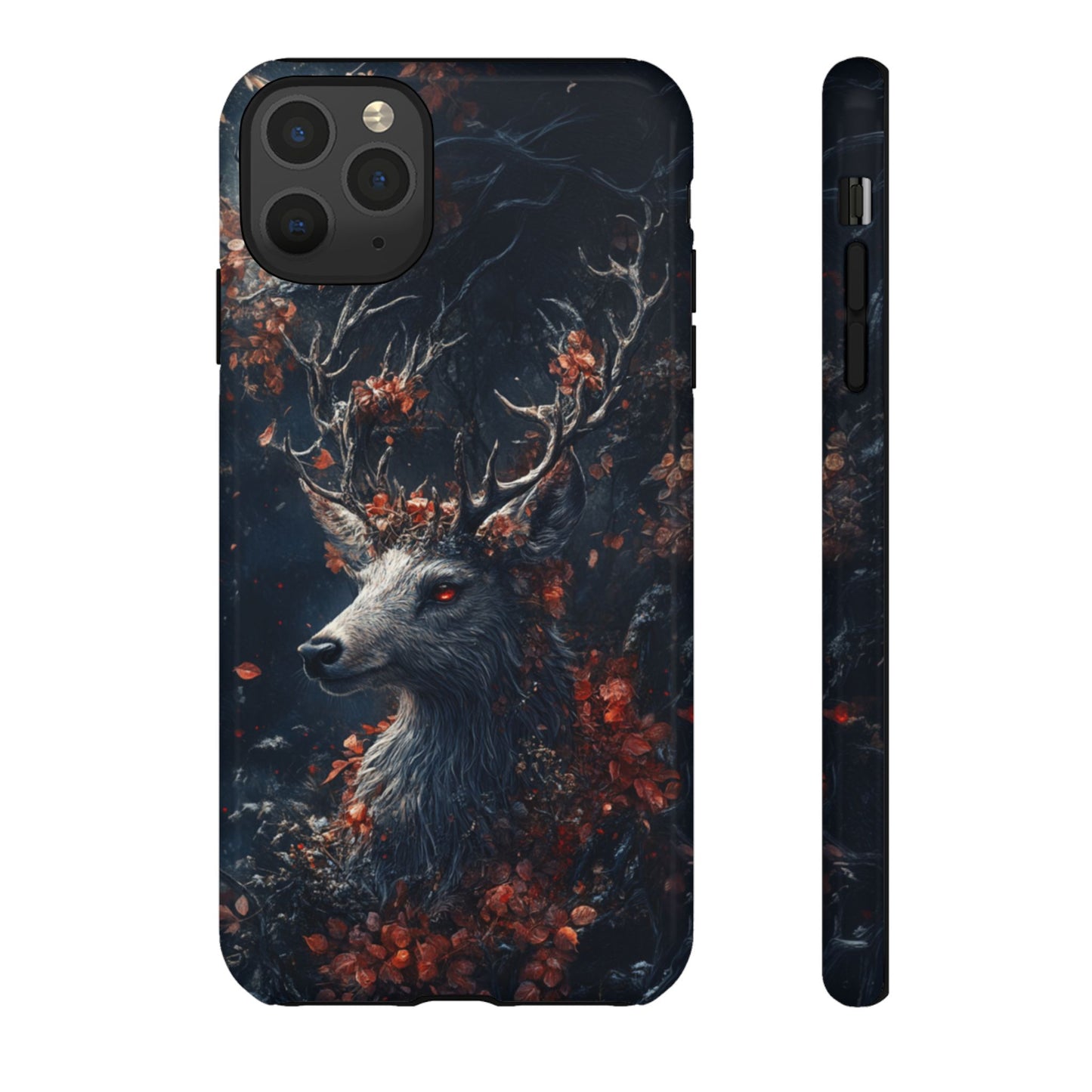 Crimson Stag Blossom – Tough iPhone Case