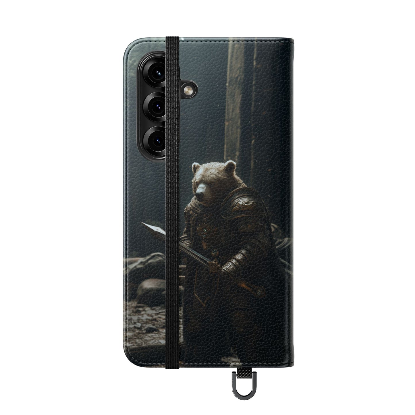 Medieval Bear Warrior Knight - Wallet Flip Case