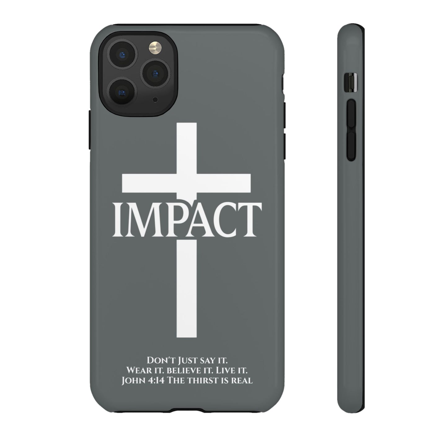 Impact Gray- Tough iPhone Case