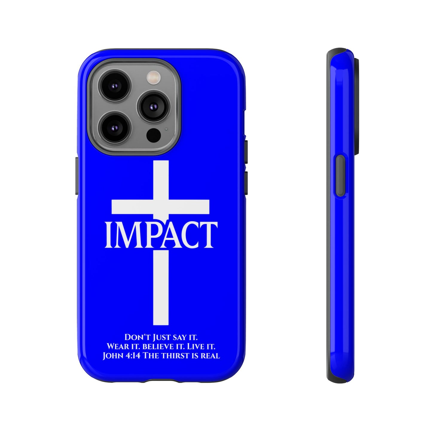Impact Blue - Tough iPhone Case