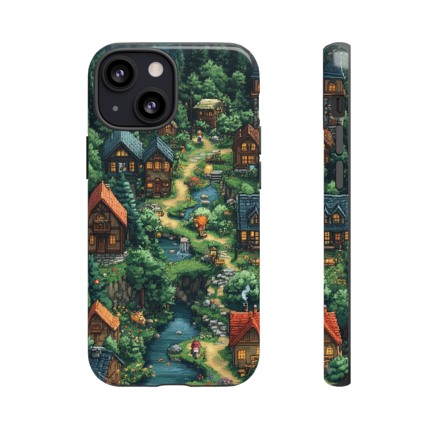 Enchanted Village: Pixel Paradise Phone Case - iPhone, Google Pixel, Samsung Galaxy