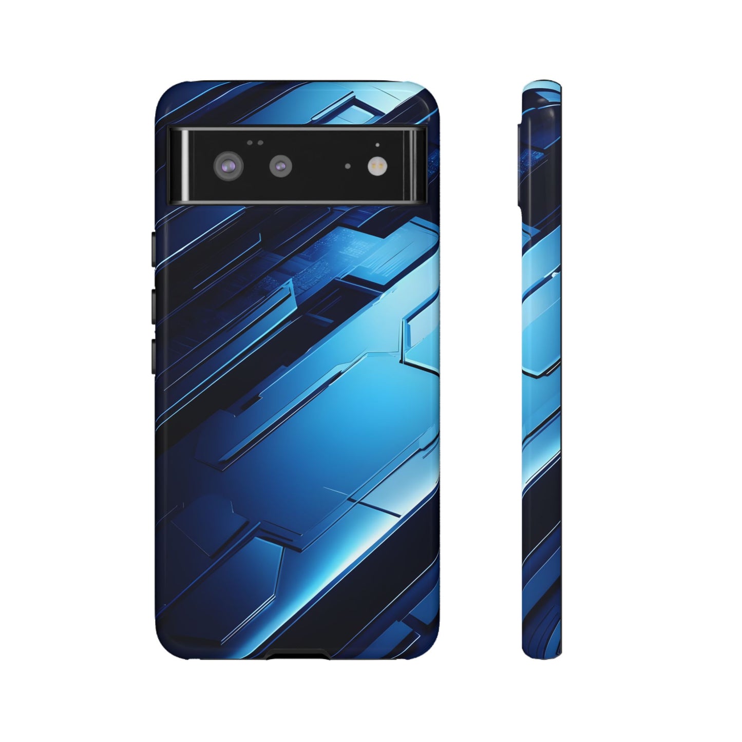 Blue Tech Matrix - Tough Google Pixel Case