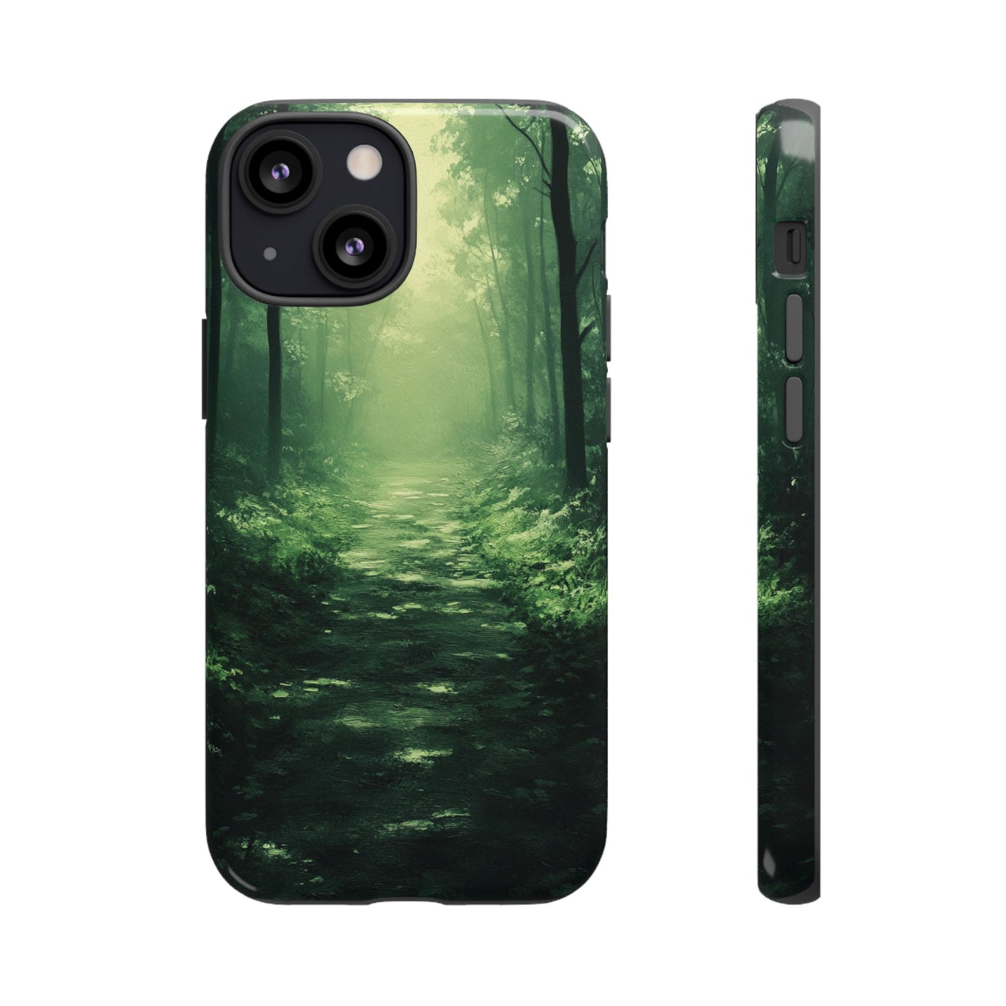 Emerald Mist Forest Path - Tough iPhone Case