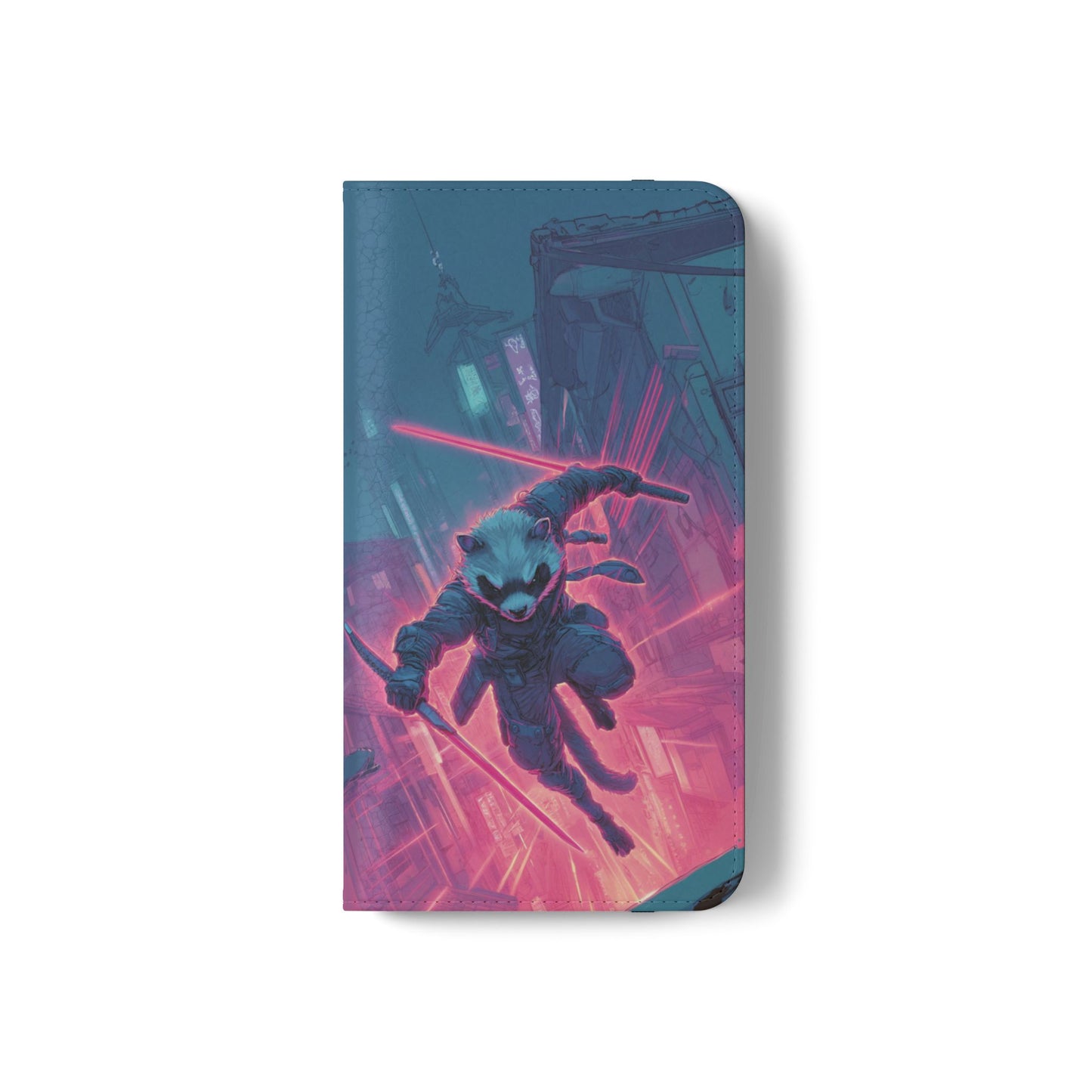 Cyberpunk Ferret - Wallet Flip Case