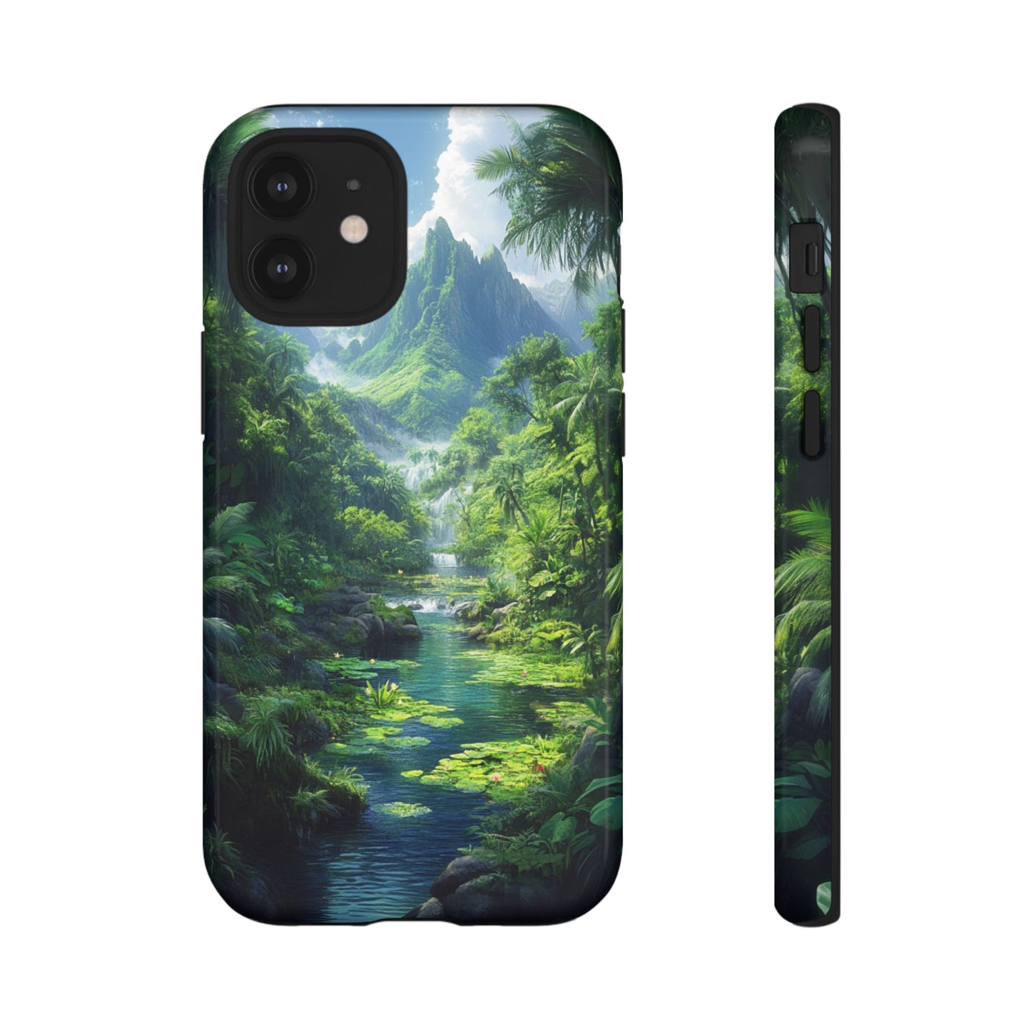 Verdant Jungle Cascade – Tough iPhone Case