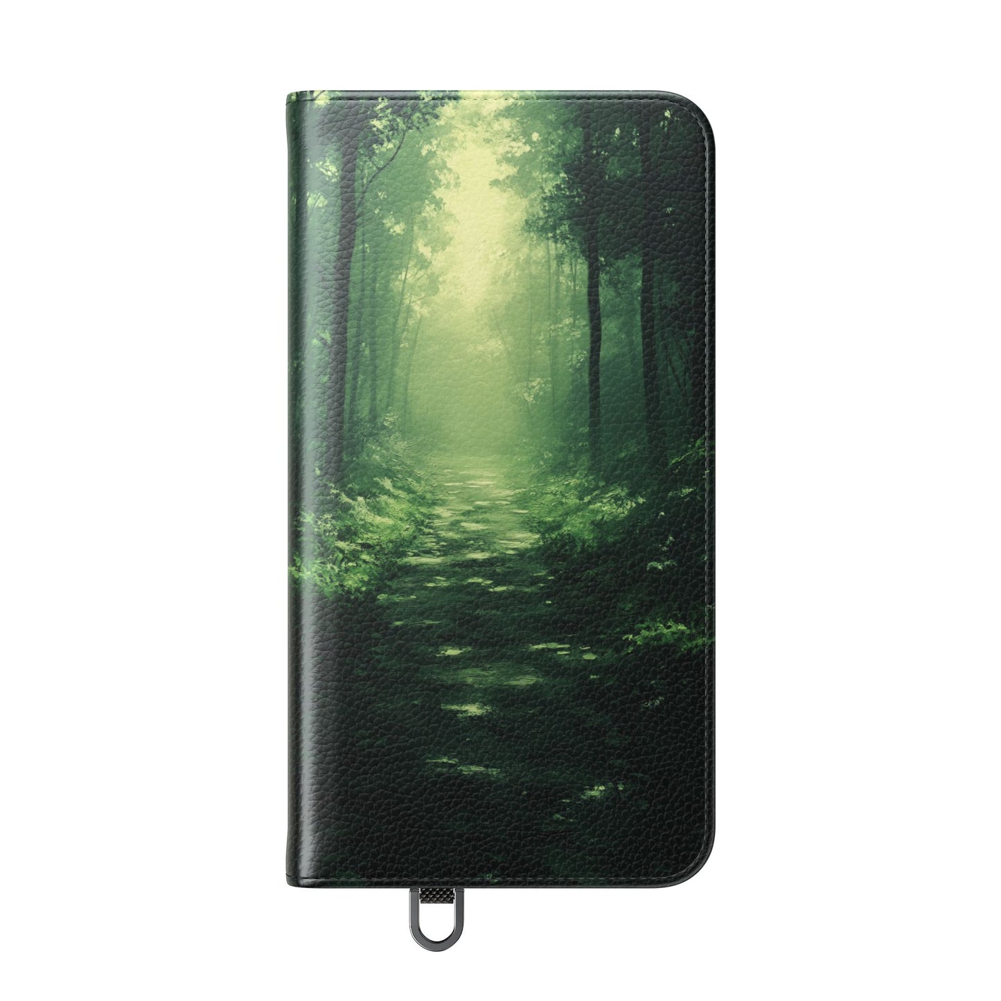Emerald Mist Forest Path - Wallet Flip Case