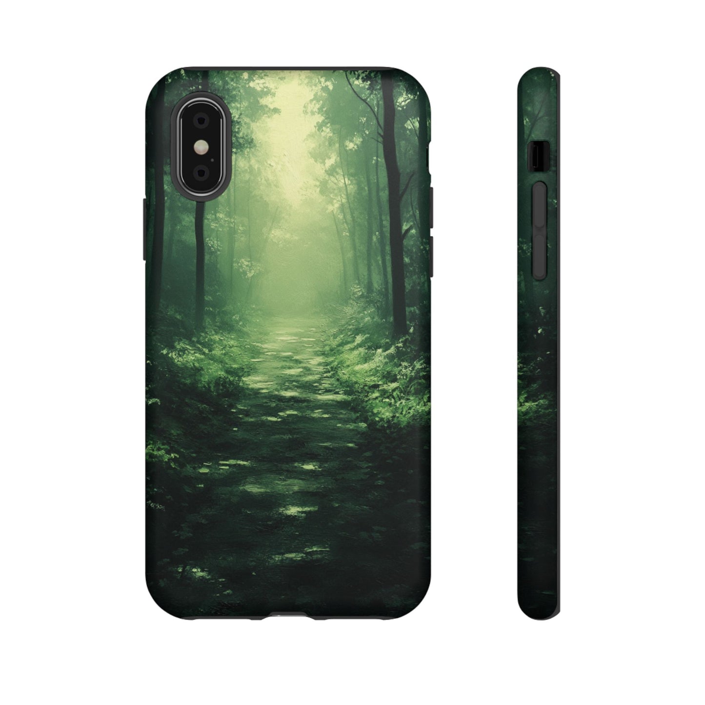 Emerald Mist Forest Path - Tough iPhone Case