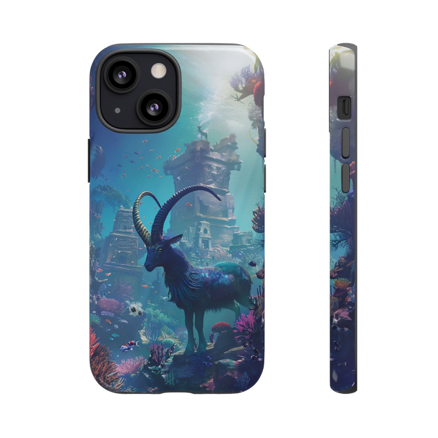 Capricorn's Underwater Realm - iPhone, Google Pixel, Samsung Galaxy