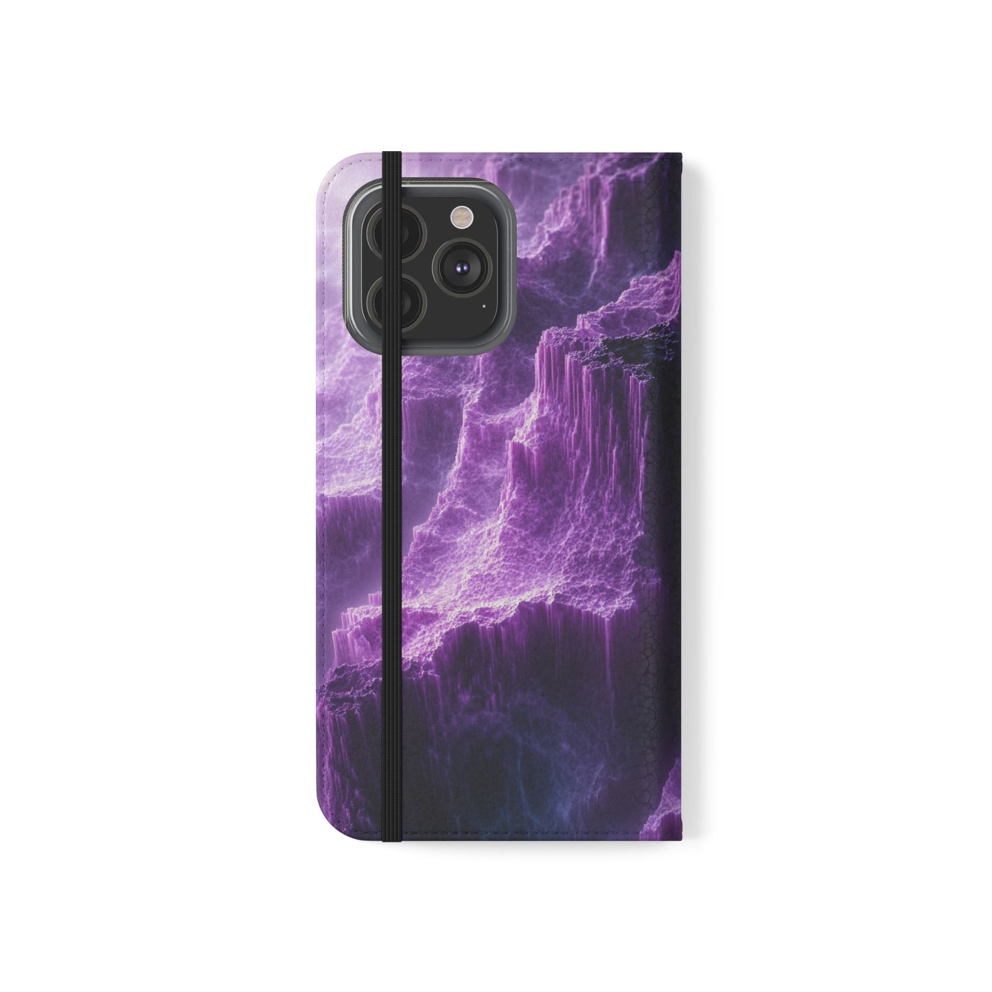 Purple Crystal Canyon - Wallet Flip Case