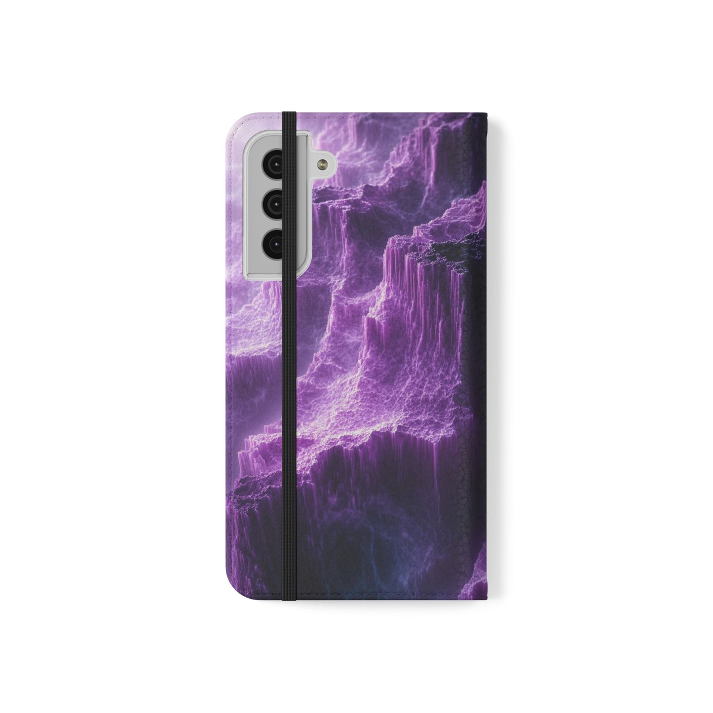 Purple Crystal Canyon - Wallet Flip Case