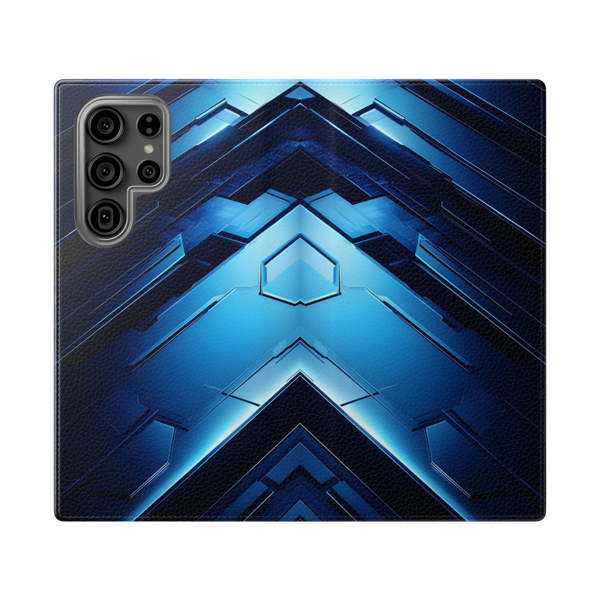 Blue Tech Matrix - Wallet Flip Case