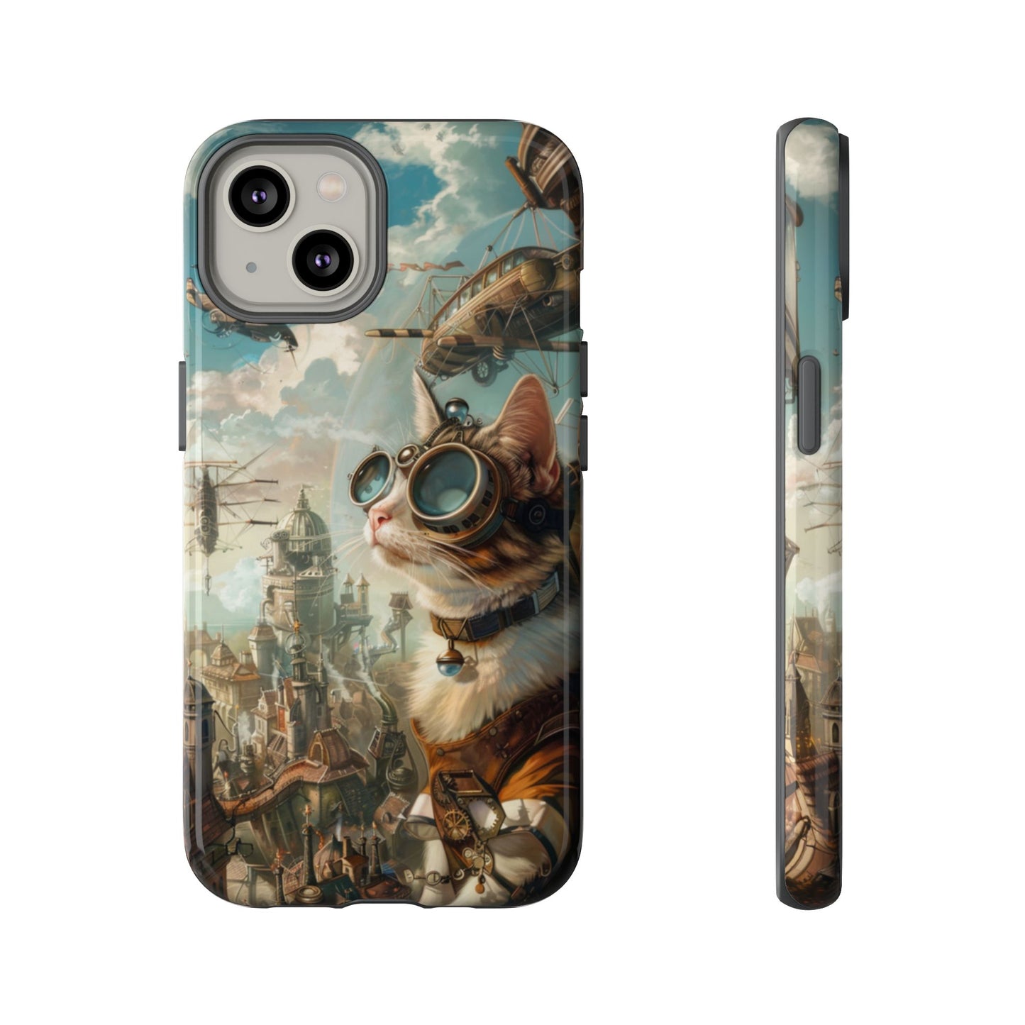 Steampunk Aviator Cat - Tough iPhone Case