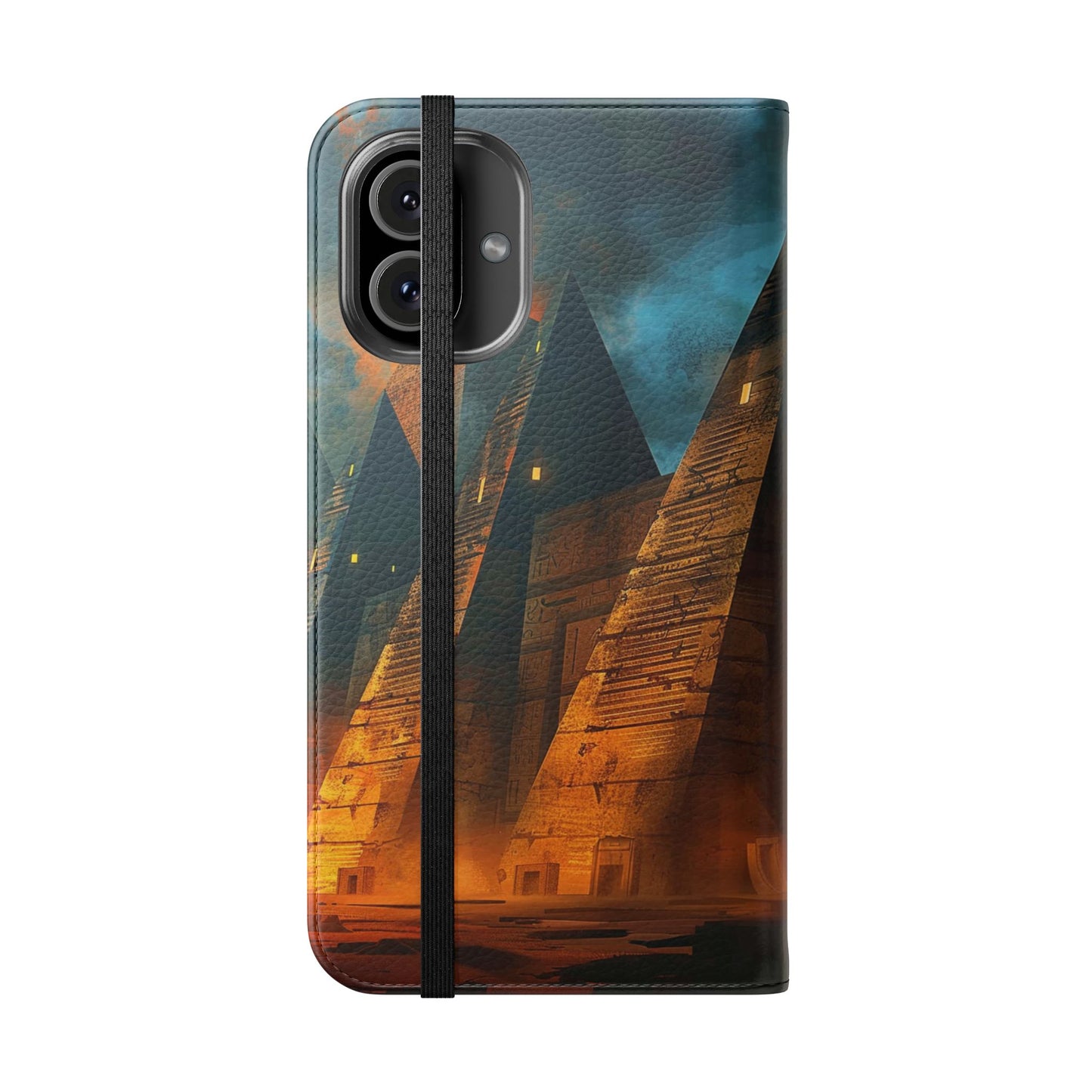Ancient Egyptian Pyramids Sunset - Wallet Flip Case