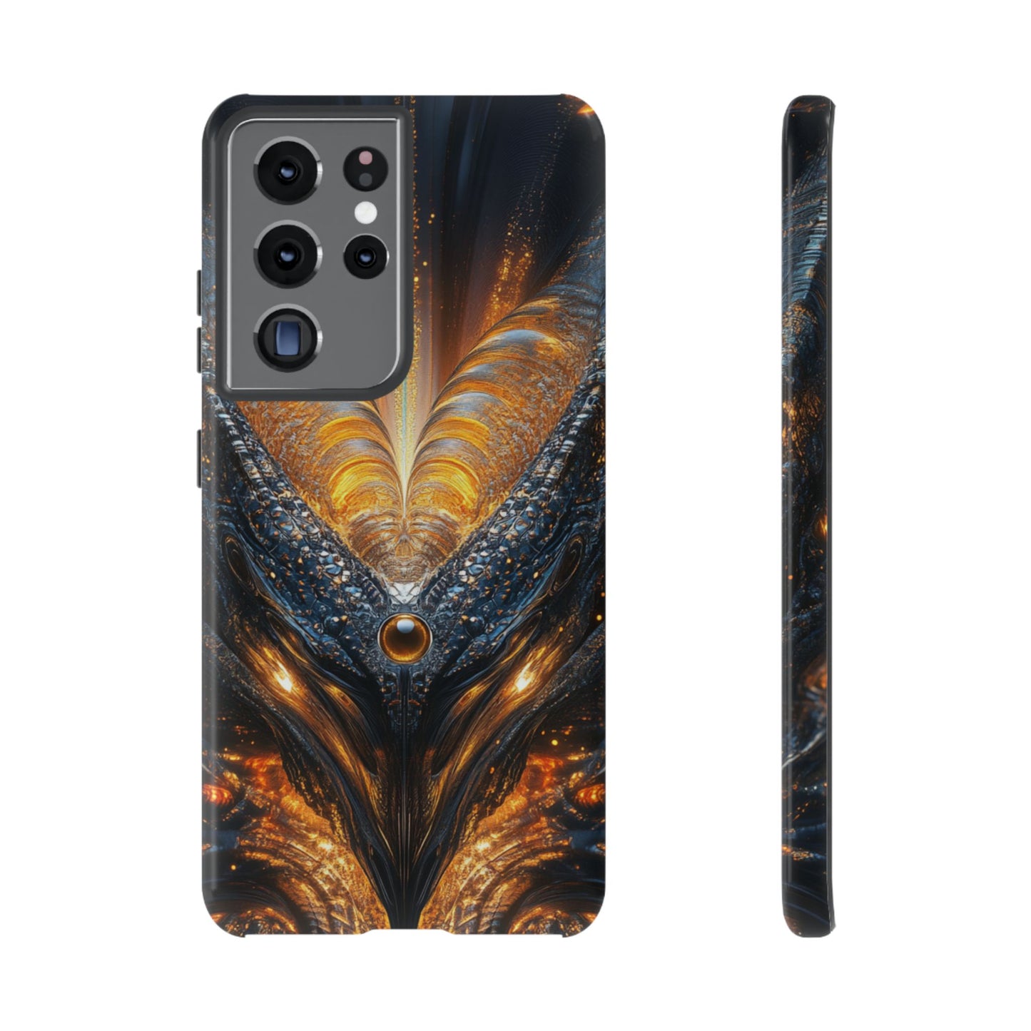 Obsidian Flare Fractal – Tough Samsung Galaxy Case