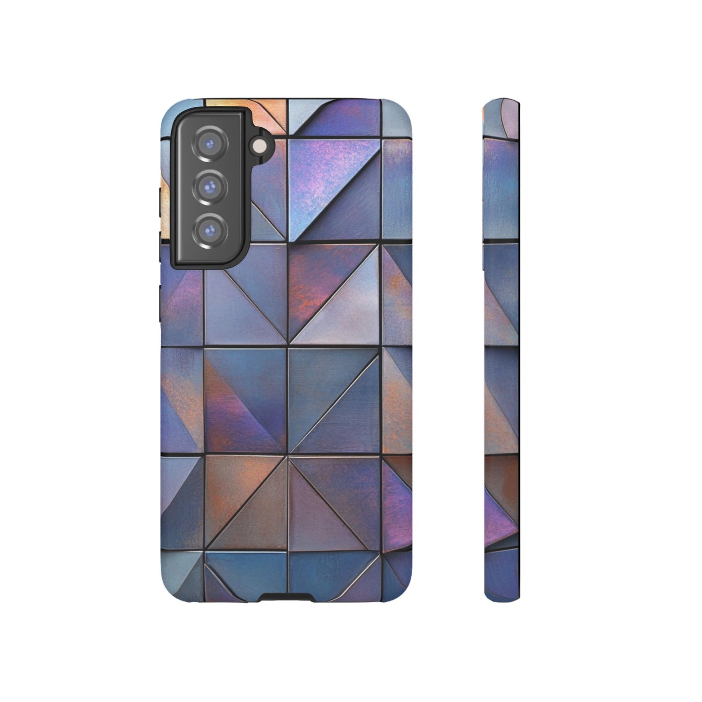 Iridescent Geometric Triangles Phone Case - iPhone, Samsung Galaxy, Google Pixel