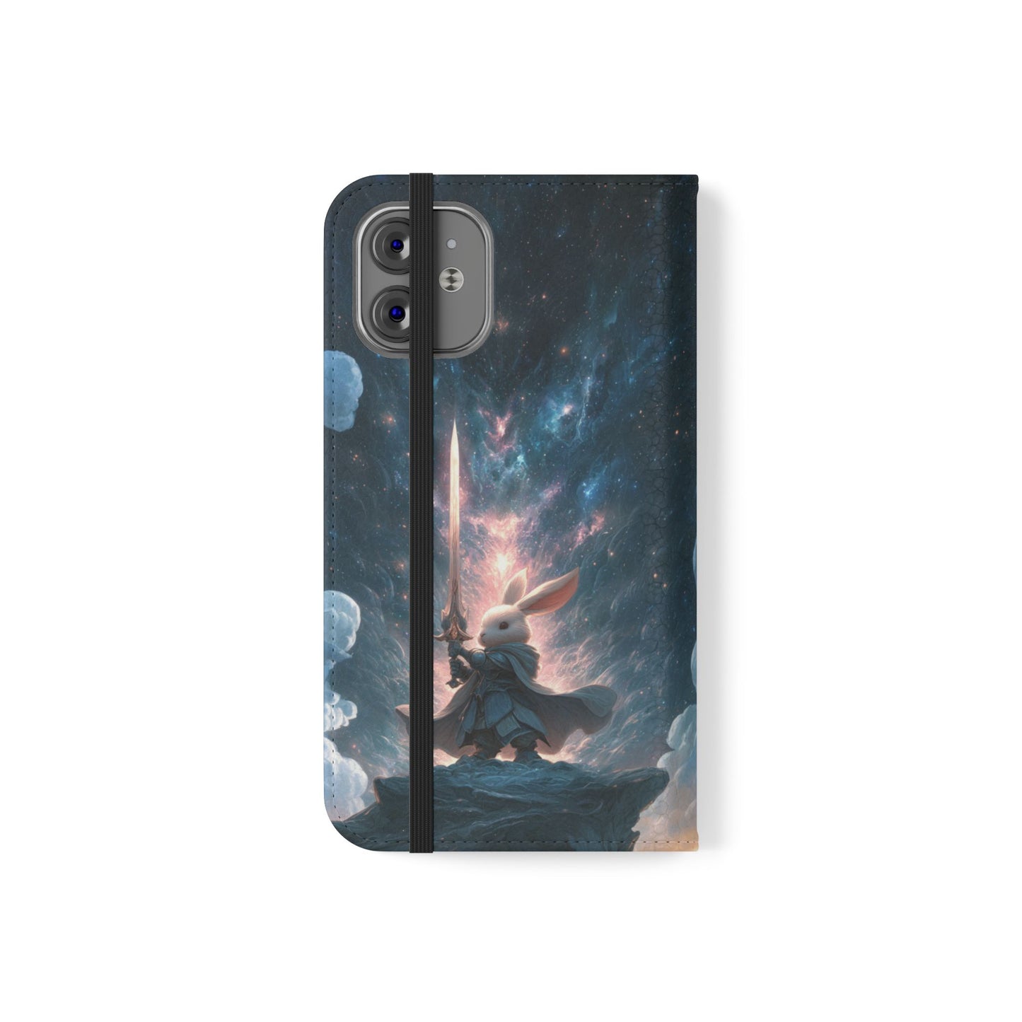 Cosmic Warrior Rabbit - Wallet Flip Case