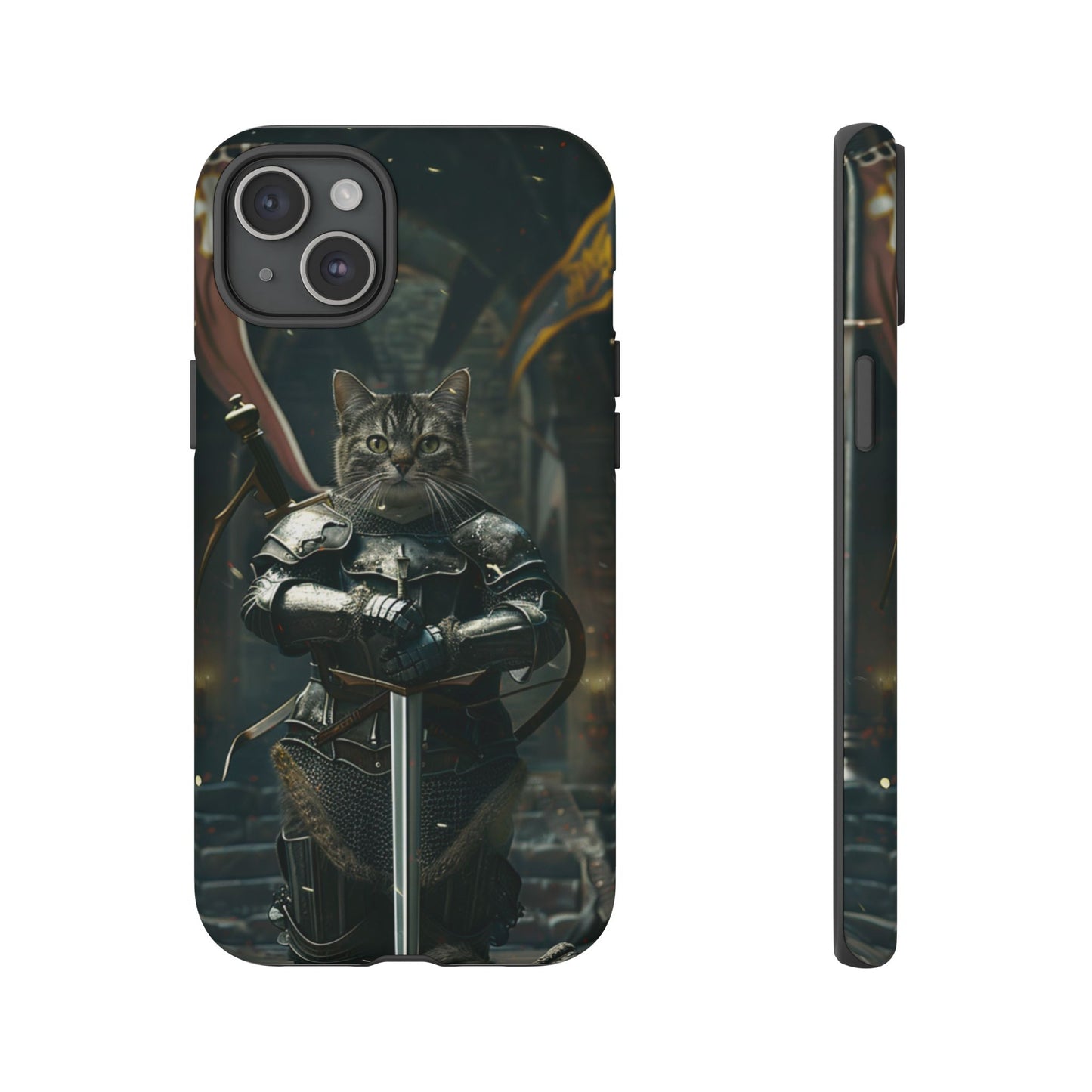 Knight Cat in Armor - iPhone, Google Pixel, Samsung Galaxy